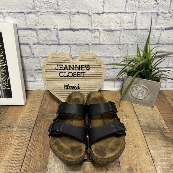 Birkenstock Arizona black Sandals Unisex 44 US 11-11.5 - Picture 4 of 9